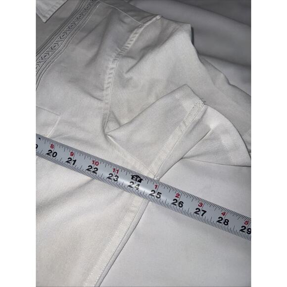 COOFANDY Cuban Men's Short Sleeve Shirt Rayon/ Linen Blend Button Down size XL - Picture 7 of 8